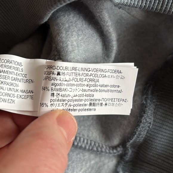 ZARA MINECRAFT MOJANG AB HOODIE SWEATSHIRT Blue Gray NWT Kids Size 9 - 10 - Picture 9 of 11